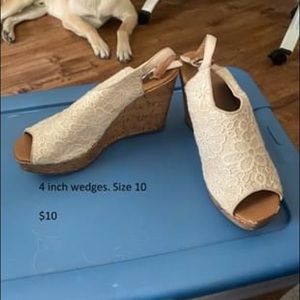 Women size 10 wedges